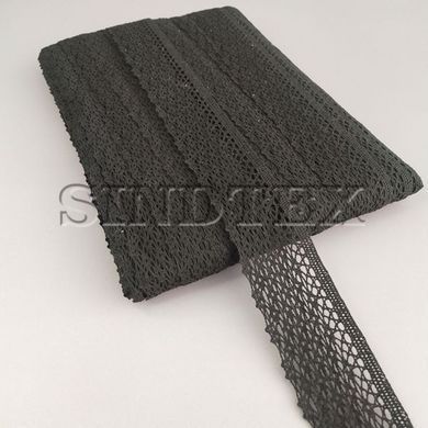 Мереживо лляне 5см - Чорний (М6053-3)