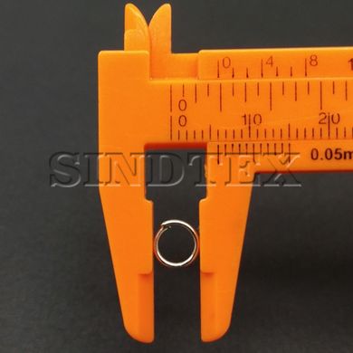 Кільце сполучне, одинарне 6 мм, колір Сталь - 10г/уп