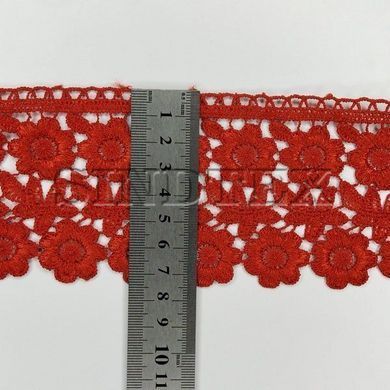 Мереживо макраме Sindtex 7,5 см (20 м) Колір червоний (25-F1375E1-5)