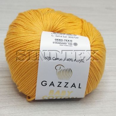 Пряжа Gazzal – Baby Cotton колір 3416 Помаранчевий