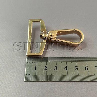 Карабин для сумки 38 мм, золото - 6 см